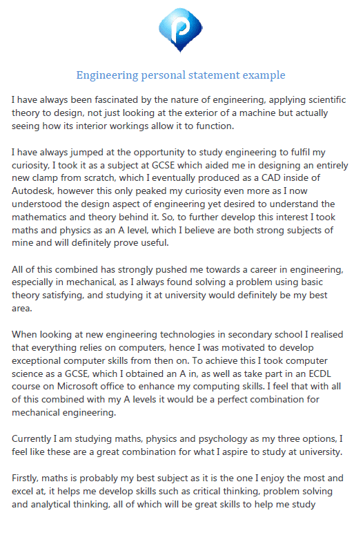 personal statement for engineering msc