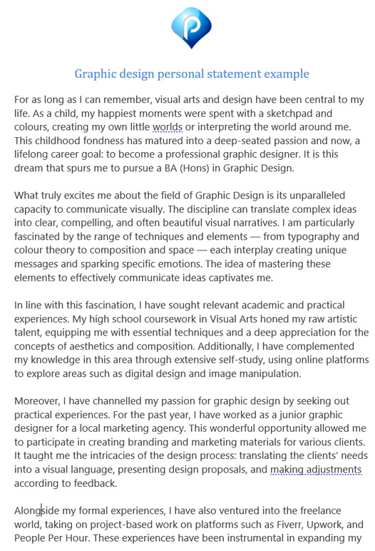Great Personal Statement Example Powerful Personal Statement Great Personal Statement Example Powerful Personal Statement